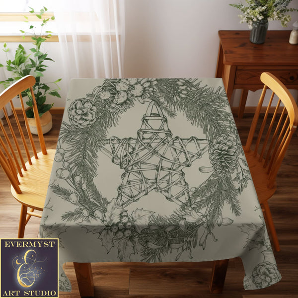 Nature-Themed Altar Cloth For Wicca And Pagan Rituals Square