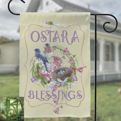 Ostara Garden Flag - Wicca Witch Pagan Decoration For Spring Equinox