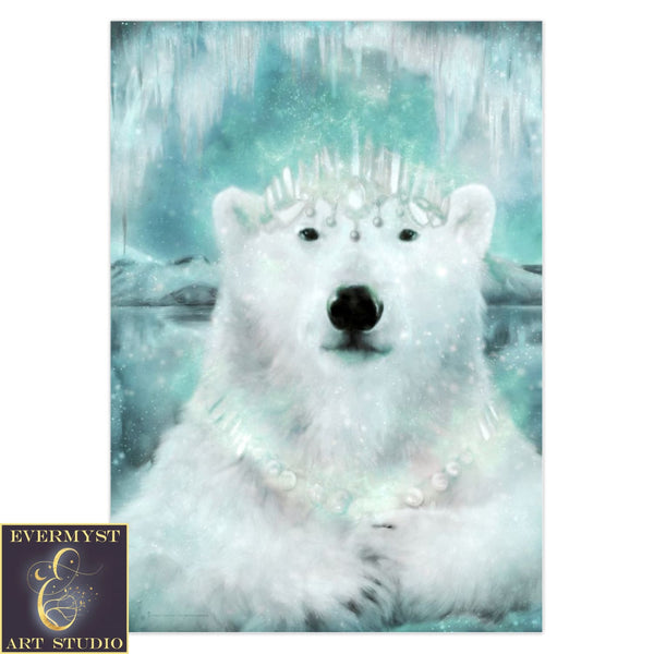 Polar Bear Card Yule Fantasy Art Winter Solstice Magic 5 Cards