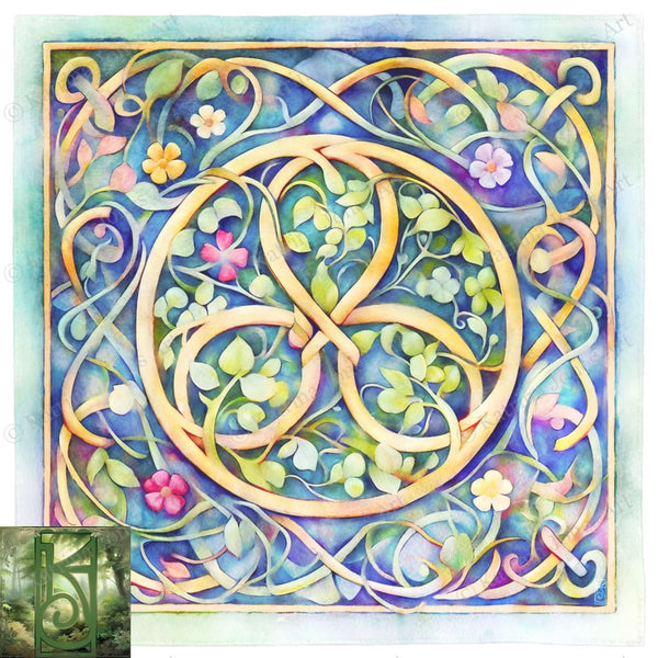 Floral Altar Cloth Or Tarot Mat - Beltane Litha Summer Colorful Witch Decor 24X24 Inch Crepe Square