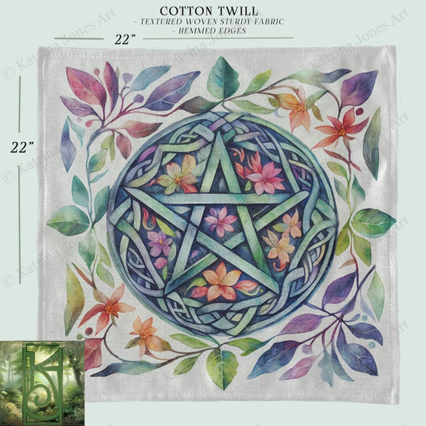 a drawing of a star of david surrounded by leaves and flowers