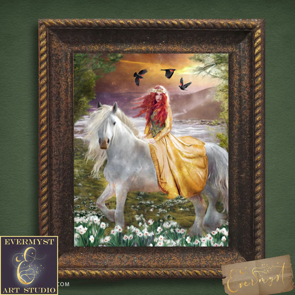 Rhiannon Goddess Fine Art Print Giclee - Limited Signed Collectors Edition