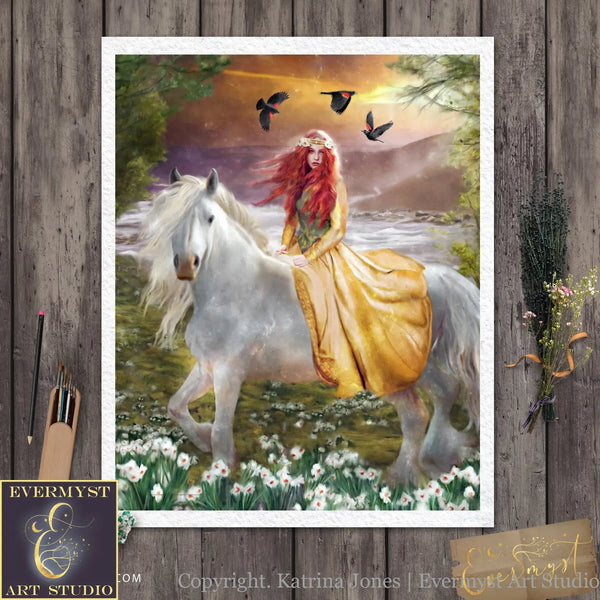 Rhiannon Goddess Fine Art Print Giclee - Limited Signed Collectors Edition