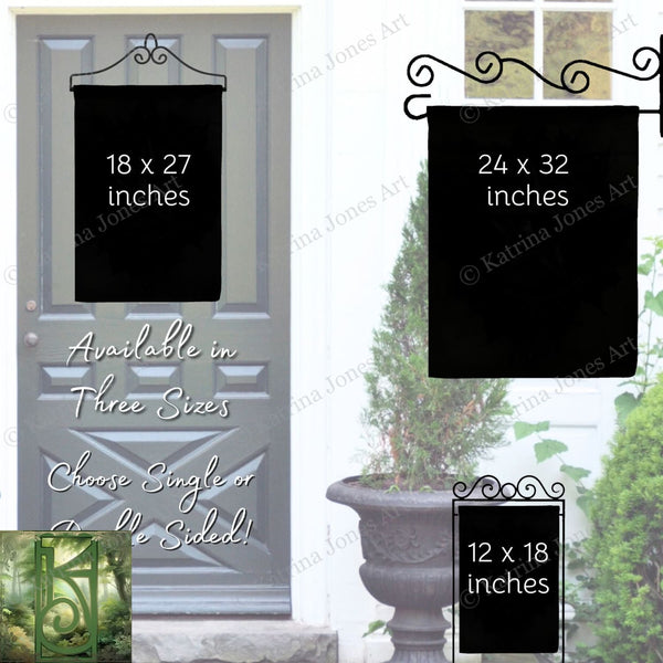 Samhain Garden Flag - Raven Witch Decoration For Fall And Autumn