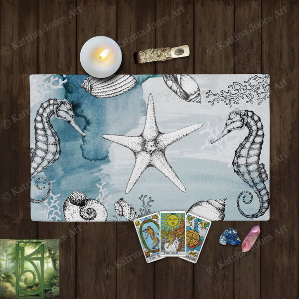 Altar Cloth Ocean Sea Witch Tarot Rec