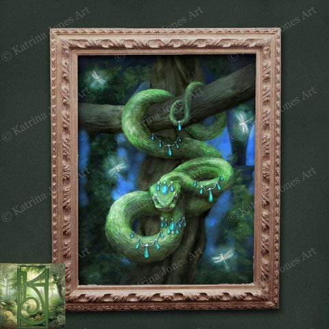 Snake Wall Art Totem Spirit Animal Fantasy