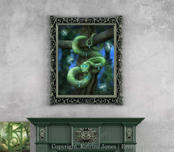 Snake Wall Art Totem Spirit Animal Fantasy