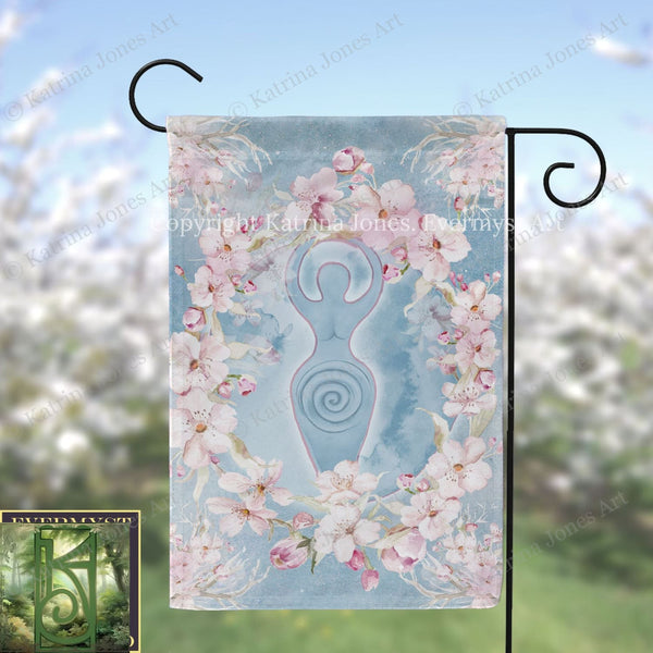 Spring Blossom Spiral Goddess Garden Yard Banner Flag Flag