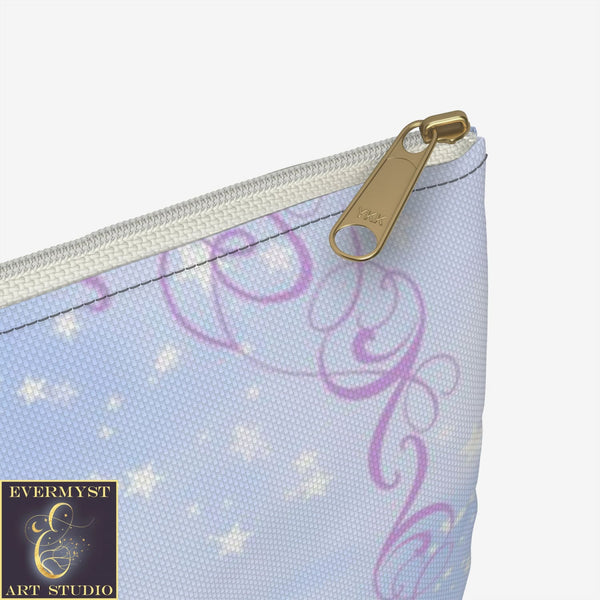 Moon Fairy Accessory Zippered Pouch Purse Tarot Oracle Deck Makeup Zip Cosmetic Bag Gift Faerie