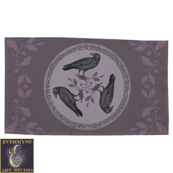 Tarot Cloth Altar Celtic Raven Nordic Pagan Decor Rec