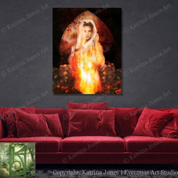 Vesta Art Hestia Goddess Painting Print