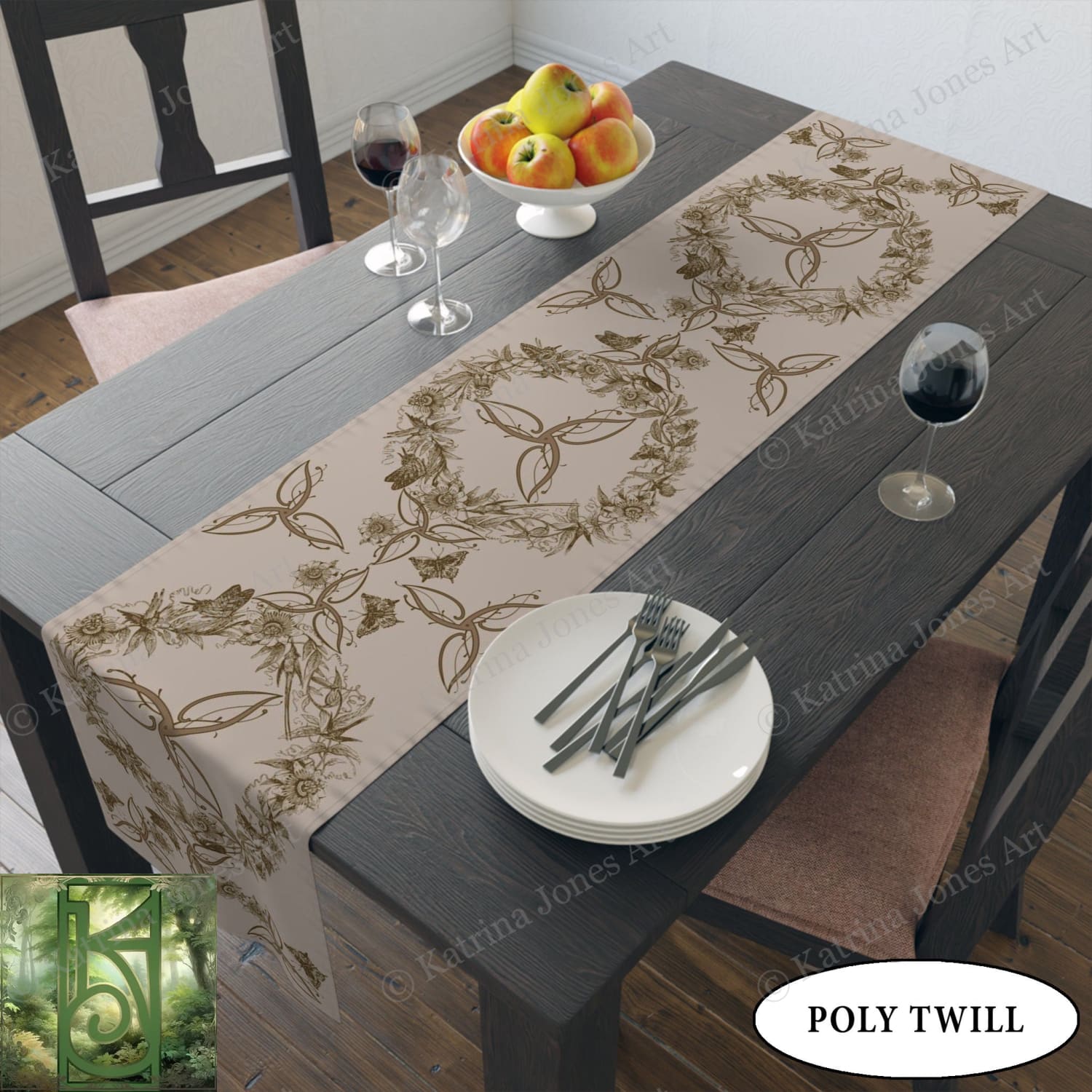 Celtic Altar Cloth - Vintage Meadow Table Runner