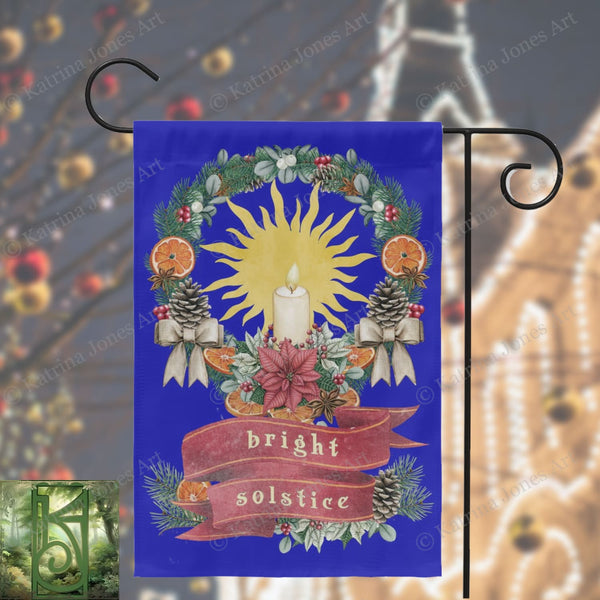 Winter Solstice Garden Flag - Bright Decoration