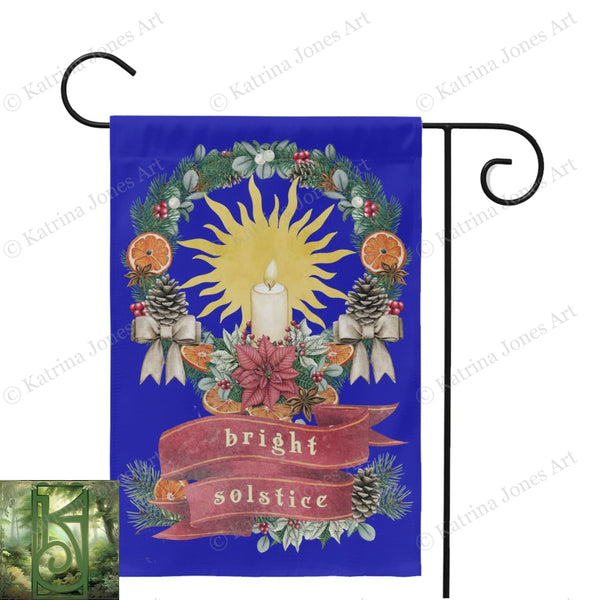 Winter Solstice Garden Flag - Bright Decoration
