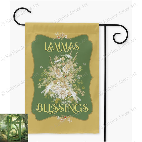 Wicca Garden Flag Decoration - Lughnasadh Altar Decor Single Lammas / 12X18 Inch