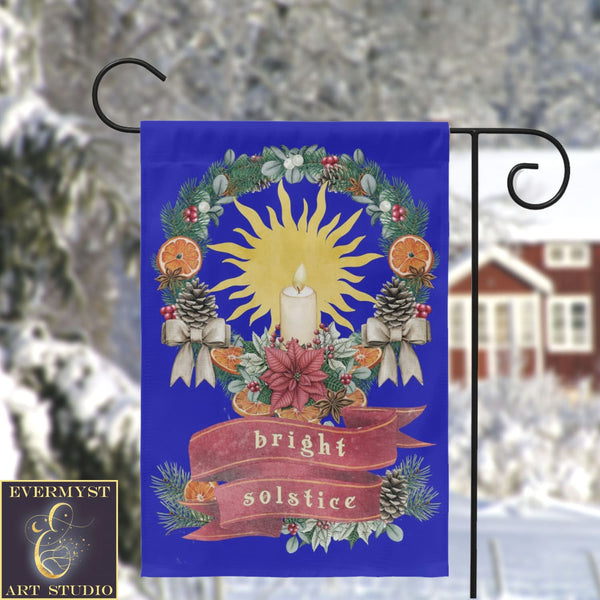 Winter Solstice Garden Flag - Bright Decoration