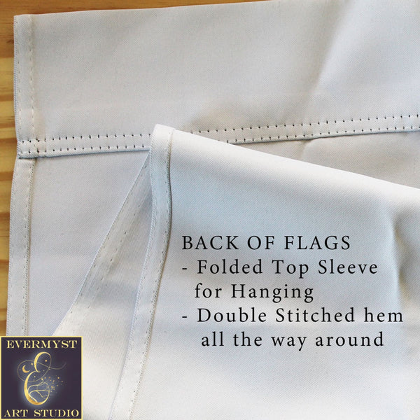 Winter Stag Garden Flag - Mystic Solstice Decoration