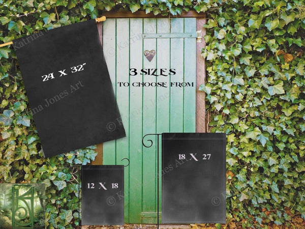 Witch Garden Flag Triple Moon Blessed Be