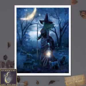 Witching Hour Fine Art Print Giclee - Limited Collectors Signed Edition Soft Matte Finish