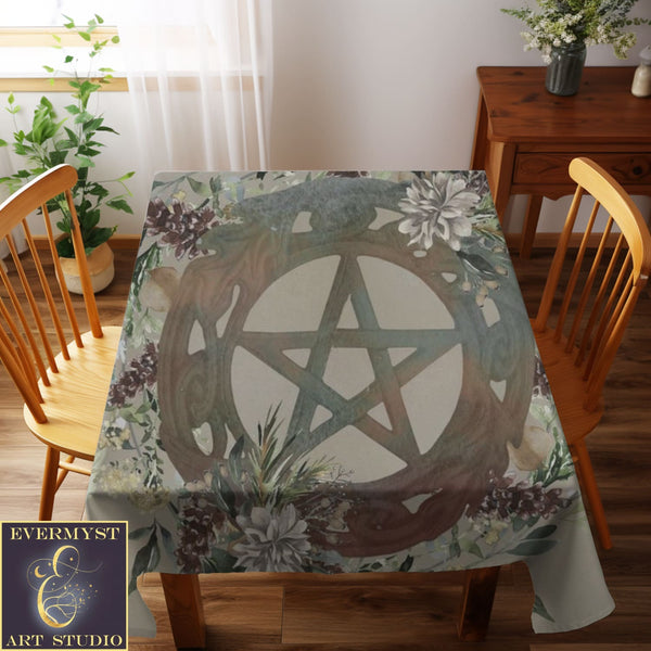 Woodland Fall Altar Cloth - Mabon Autumn Wiccan Pagan Decor Square