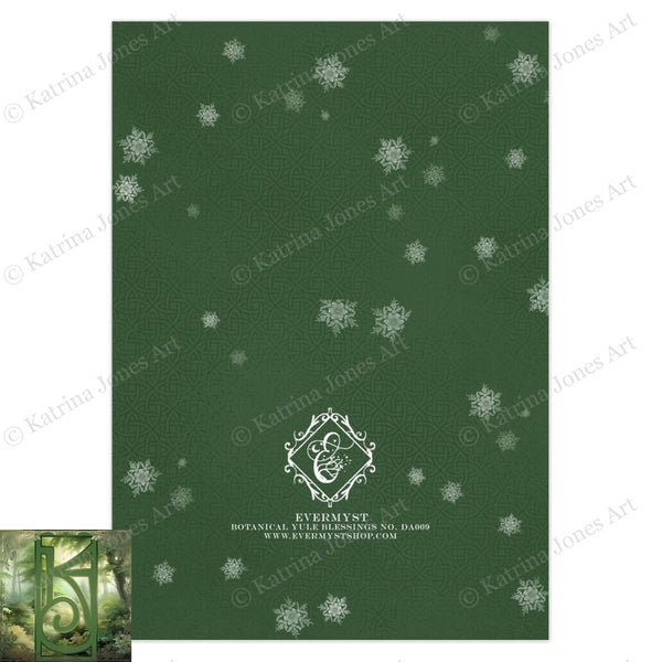 Yule Blessings Whimsical Greeting Card Winter Solstice Pagan Blank Notecards