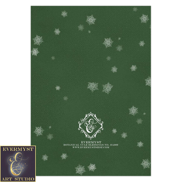 Yule Blessings Whimsical Greeting Card Winter Solstice Pagan Blank Notecards