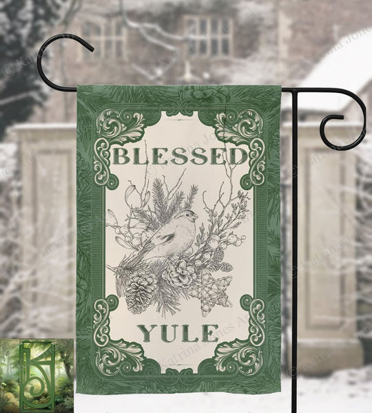 Yule Garden Flag - Pagan Winter Decoration