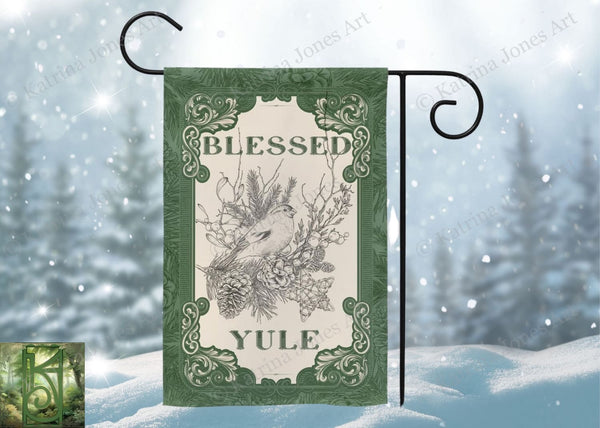 Yule Garden Flag - Pagan Winter Decoration