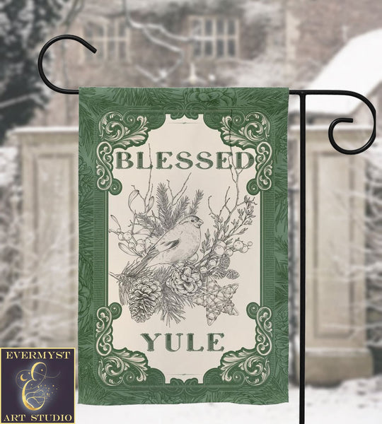 Yule Garden Flag - Pagan Winter Decoration