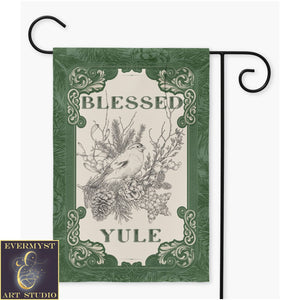 Yule Garden Flag - Pagan Winter Decoration Single / 12X18 Inch