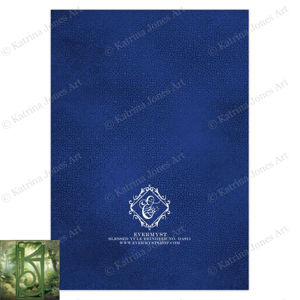 Yule Reindeer Greeting Card Yuletide Stag Deer Mythic Blank Notecard