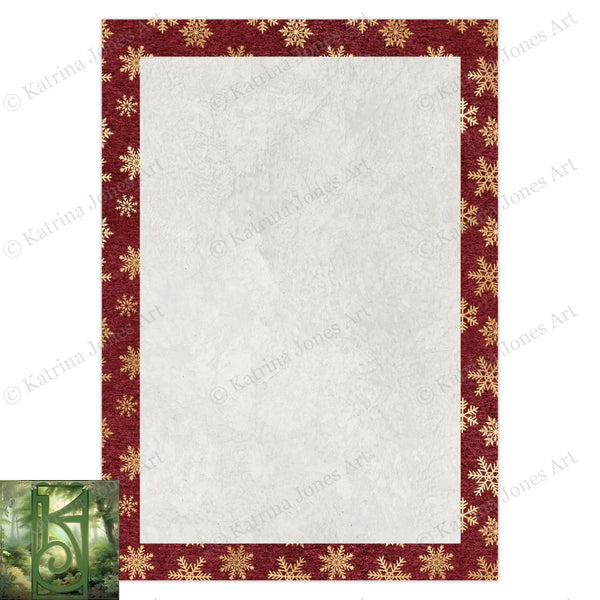 Yuletide Blessings Christmas Greeting Card Stationery Set Notecards