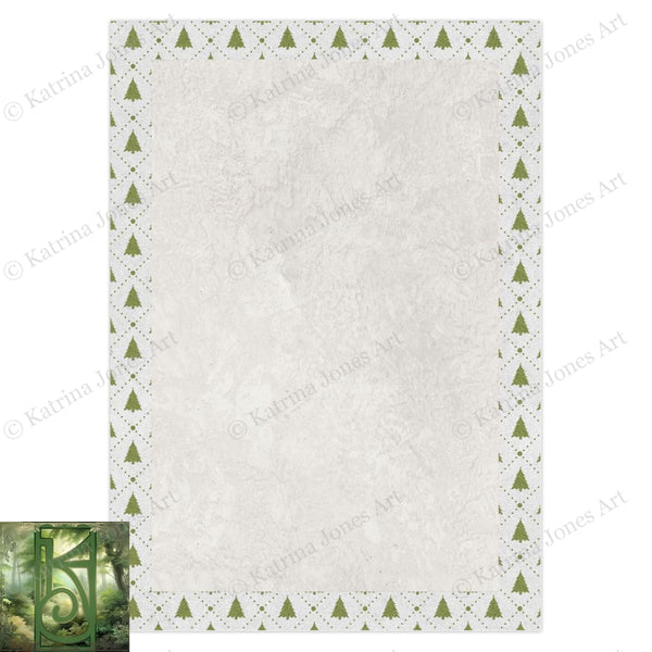 Yuletide Blessings Greeting Card Magical Cute Illustrated Nature Yule Notecards